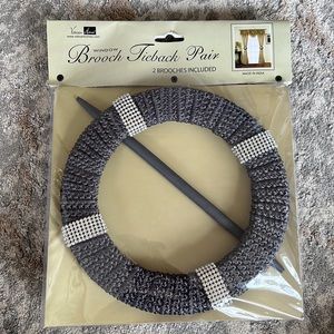 Window Brooch Tieback Pair